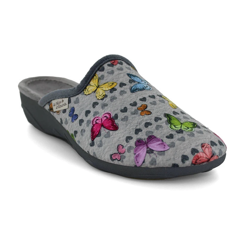 LA MAISON DE L'ESPADRILLE Chaussons Mules Pour Femme 6972 - Papillon 4 LA MAISON DE L'ESPADRILLE Chaussons Mules Pour Femme 6972 - Papillon – Image 2