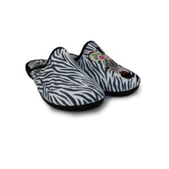 LA MAISON DE L'ESPADRILLE Chaussons Mules Pour Femme Zèbre (2018)